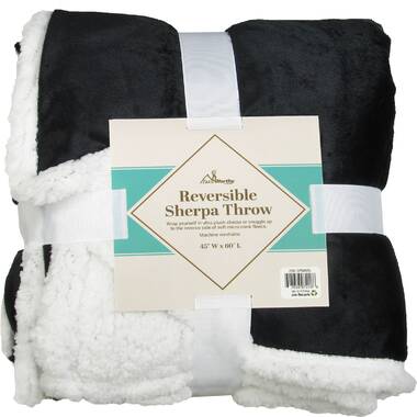 Luxury sherpa online throw